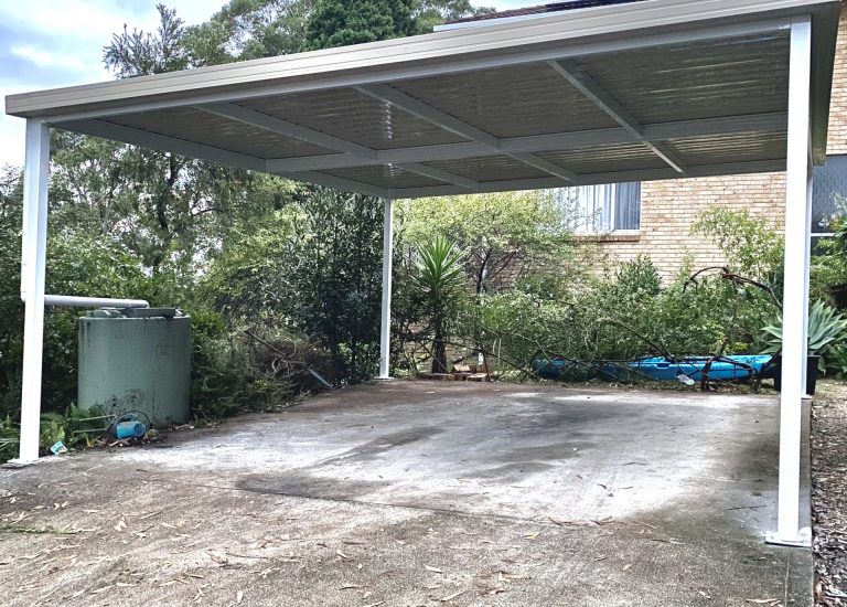 free standing carport installation in Sydney